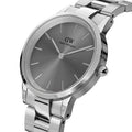  Shop Authentic Daniel Wellington Link Grey Dial Silver Steel Strap Watch For Men - DW00100328 - Luxxuri