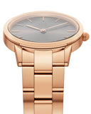  Shop Authentic Daniel Wellington Iconic Link Grey Dial Rose Gold Steel Strap Watch For Women - DW00100336 - Luxxuri