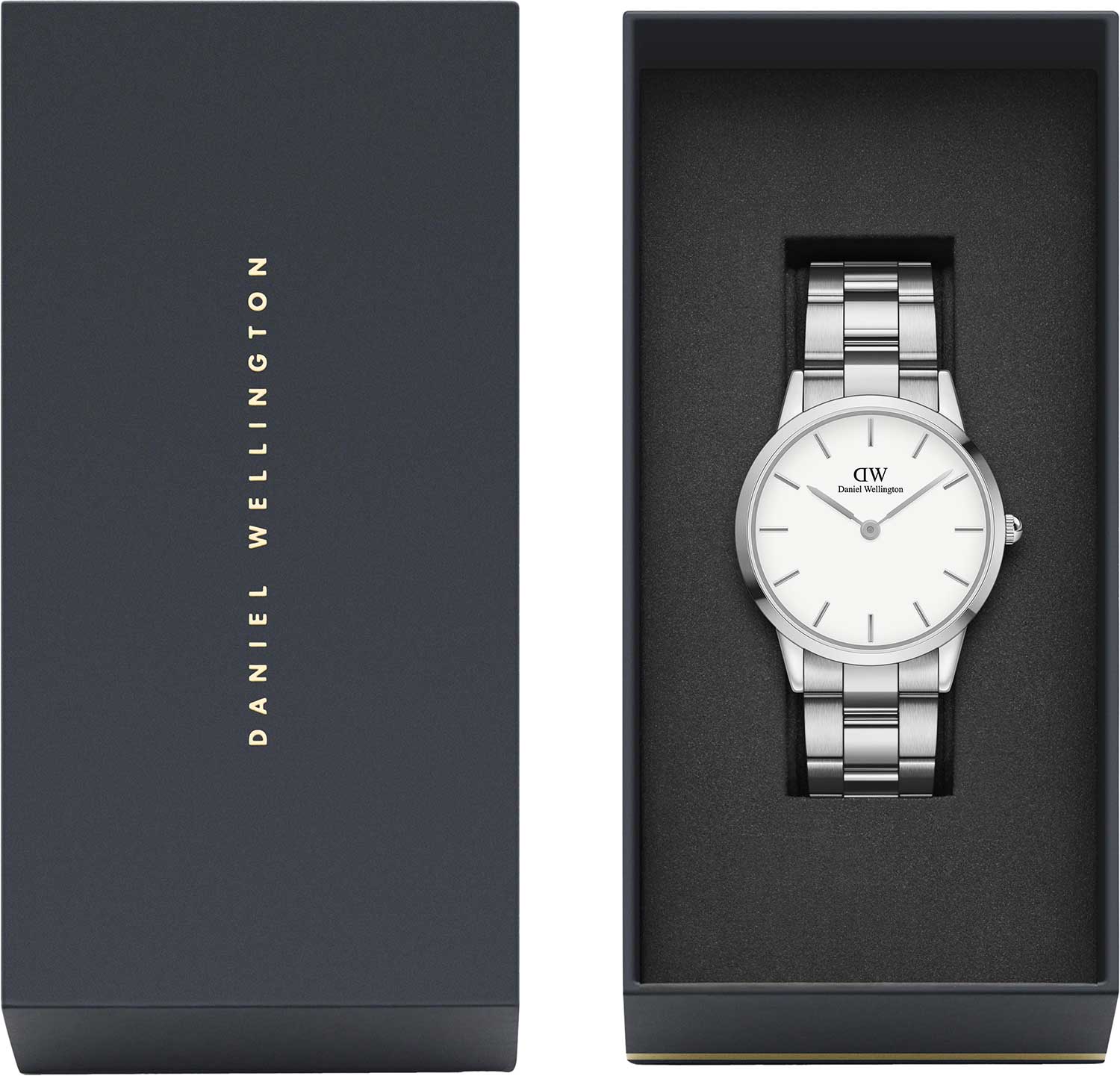  Shop Authentic Daniel Wellington Iconic White Dial Silver Steel Strap Watch For Men - DW00100341 - Luxxuri