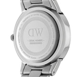  Shop Authentic Daniel Wellington Iconic Link Black Dial Silver Steel Strap Watch For Women - DW00100342 - Luxxuri