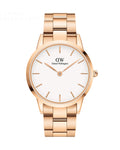  Shop Authentic Daniel Wellington Iconic Link White Dial Gold Steel Strap Watch For Men - DW00100343 - Luxxuri