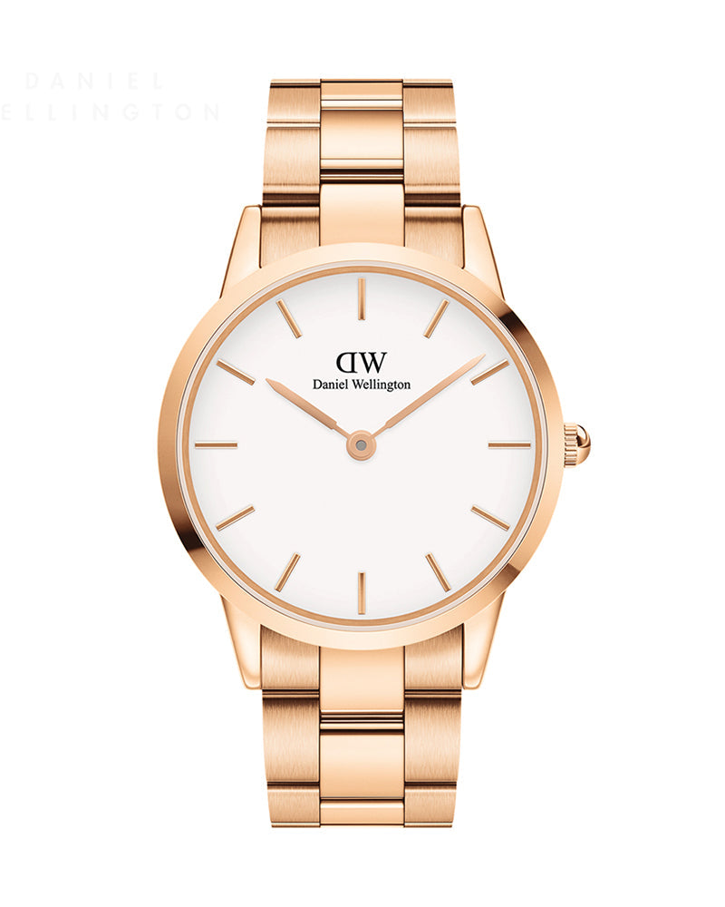  Shop Authentic Daniel Wellington Iconic Link White Dial Gold Steel Strap Watch For Men - DW00100343 - Luxxuri
