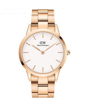  Shop Authentic Daniel Wellington Iconic Link White Dial Gold Steel Strap Watch For Men - DW00100343 - Luxxuri