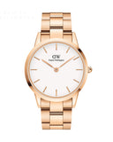  Shop Authentic Daniel Wellington Iconic Link White Dial Gold Steel Strap Watch For Men - DW00100343 - Luxxuri