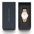  Shop Authentic Daniel Wellington Iconic Link White Dial Gold Steel Strap Watch For Men - DW00100343 - Luxxuri