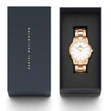  Shop Authentic Daniel Wellington Iconic Link White Dial Gold Steel Strap Watch For Men - DW00100343 - Luxxuri