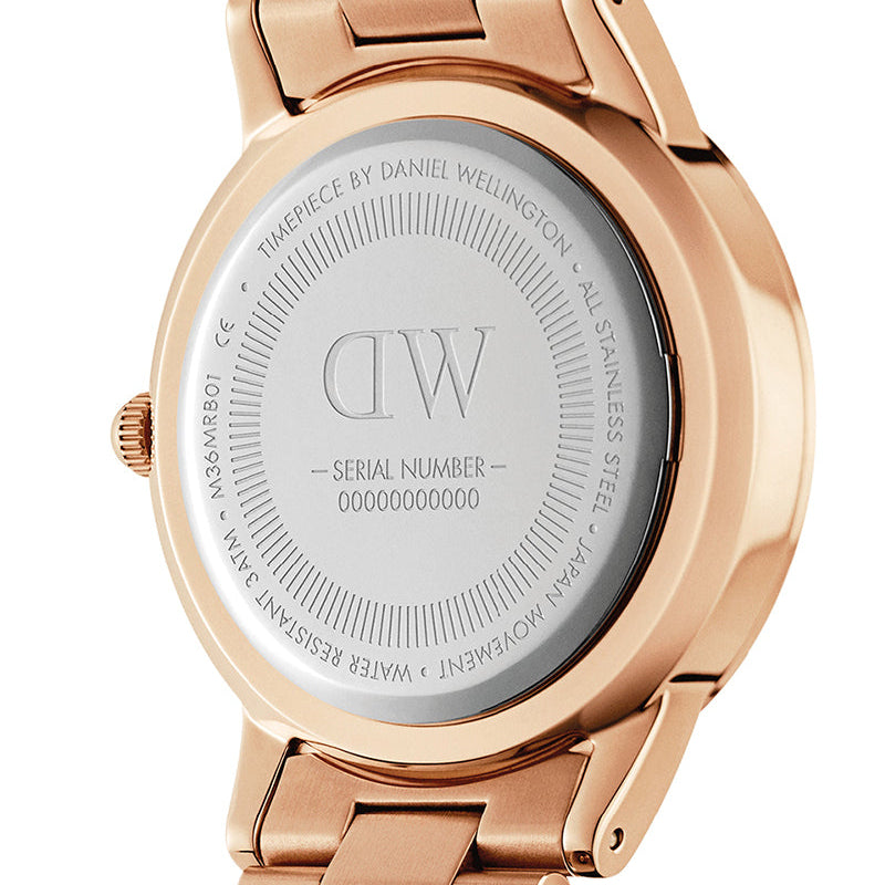  Shop Authentic Daniel Wellington Iconic Link Black Dial Rose Gold Steel Strap Watch For Men - DW00100344 - Luxxuri