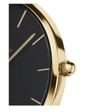  Shop Authentic Daniel Wellington Classic Petite Evergold Black Dial Gold Mesh Bracelet Watch For Women - DW00100349 - Luxxuri