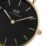  Shop Authentic Daniel Wellington Petite Evergold Black Dial Gold Mesh Strap Watch For Women - DW00100345 - Luxxuri