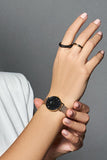 Shop Authentic Daniel Wellington Classic Petite Evergold Black Dial Gold Mesh Bracelet Watch For Women - DW00100349 - Luxxuri