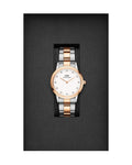  Shop Authentic Daniel Wellington Iconic Link White Dial Two Tone Steel Strap Watch For Women - DW00100359 - Luxxuri