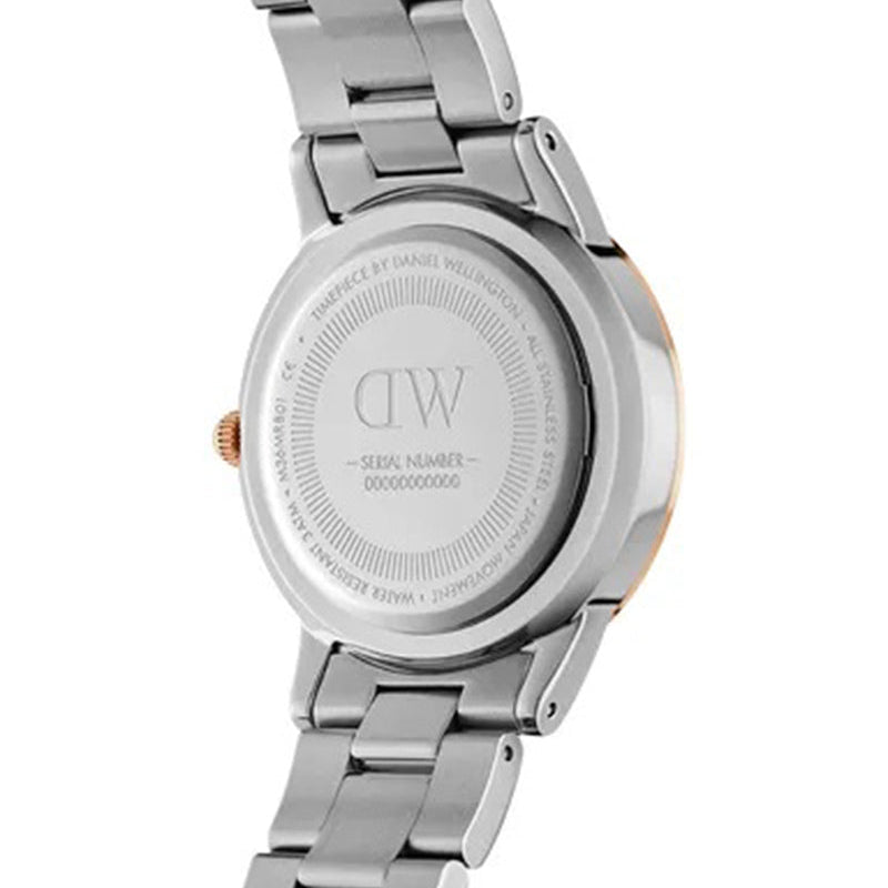  Shop Authentic Daniel Wellington Iconic Link White Dial Two Tone Steel Strap Watch For Women - DW00100358 - Luxxuri