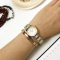  Shop Authentic Daniel Wellington Iconic Link White Dial Two Tone Steel Strap Watch For Women - DW00100358 - Luxxuri