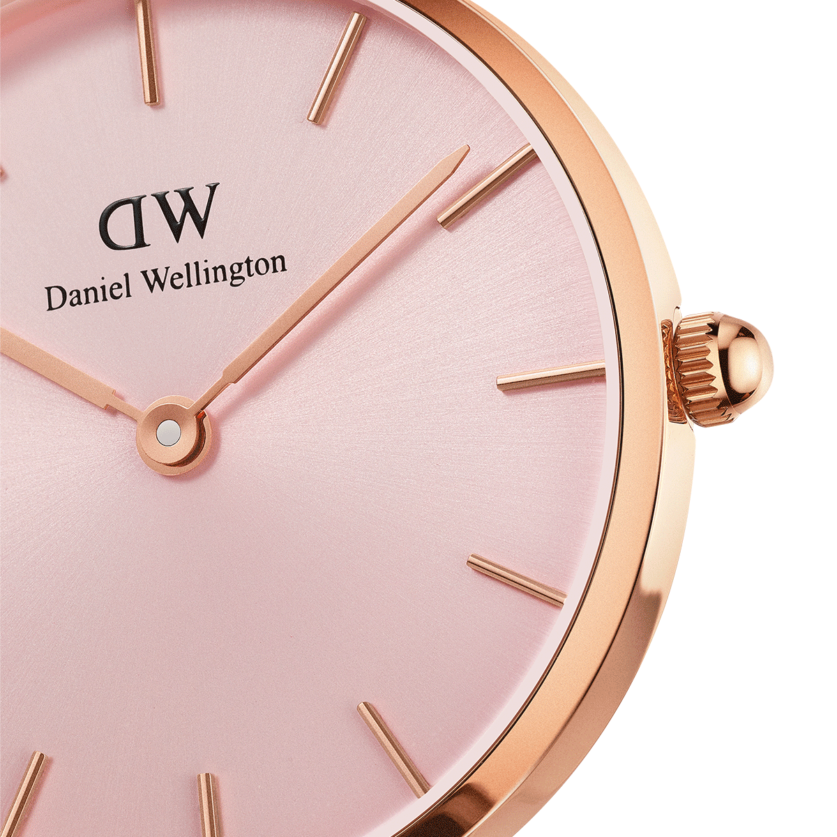  Shop Authentic Daniel Wellington Petite Melrose Pink Dial Rose Gold Mesh Strap Watch For Women - DW00100367 - Luxxuri