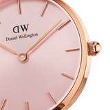  Shop Authentic Daniel Wellington Petite Melrose Pink Dial Rose Gold Mesh Strap Watch For Women - DW00100367 - Luxxuri