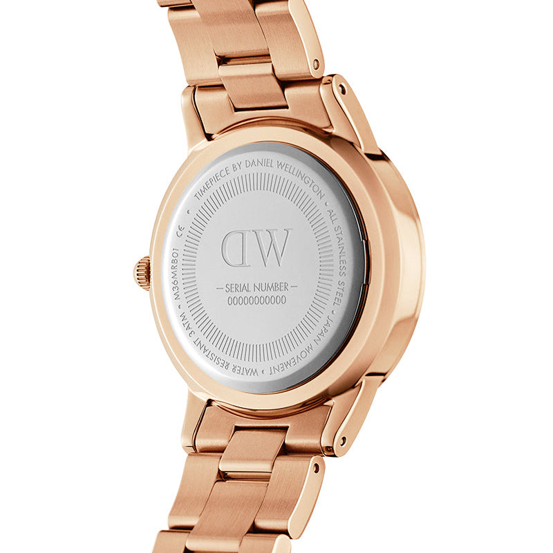  Shop Authentic Daniel Wellington Iconic Link Unitone Rose Gold Dial Rose Gold Steel Strap Watch For Women - DW00100401 - Luxxuri