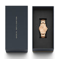  Shop Authentic Daniel Wellington Iconic Link Unitone Rose Gold Dial Rose Gold Steel Strap Watch For Women - DW00100401 - Luxxuri