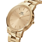  Shop Authentic Daniel Wellington Iconic Link Unitone Gold Dial Gold Steel Strap Watch For Women - DW00100403 - Luxxuri