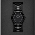  Shop Authentic Daniel Wellington Iconic Link Ceramic Black Dial Black Steel Strap Watch For Women - DW00100414 - Luxxuri