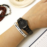  Shop Authentic Daniel Wellington Iconic Link Ceramic Black Dial Black Steel Strap Watch For Women - DW00100414 - Luxxuri
