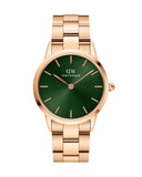  Shop Authentic Daniel Wellington Iconic Link Emerald Green Dial Rose Gold Steel Strap Watch For Women - DW00100419 - Luxxuri