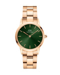  Shop Authentic Daniel Wellington Iconic Link Emerald Green Dial Rose Gold Steel Strap Watch For Women - DW00100421 - Luxxuri