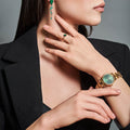  Shop Authentic Daniel Wellington Iconic Link Emerald Green Dial Rose Gold Steel Strap Watch For Women - DW00100421 - Luxxuri