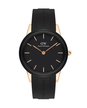  Shop Authentic Daniel Wellington Iconic Motion Black Dial Rubber Strap Watch For Women - DW00100426 - Luxxuri