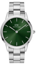  Shop Authentic Daniel Wellington Iconic Link Emerald Green Dial Silver Steel Strap Watch For Men - DW00100427 - Luxxuri