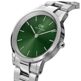  Shop Authentic Daniel Wellington Iconic Link Emerald Green Dial Silver Steel Strap Watch For Men - DW00100427 - Luxxuri