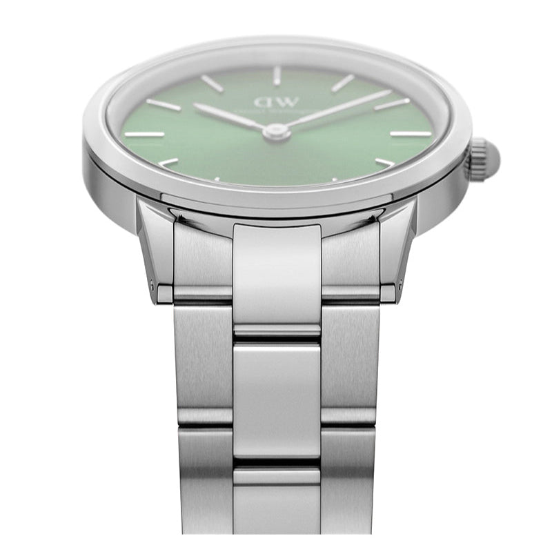  Shop Authentic Daniel Wellington Iconic Link Emerald Green Dial Silver Steel Strap Watch For Men - DW00100427 - Luxxuri