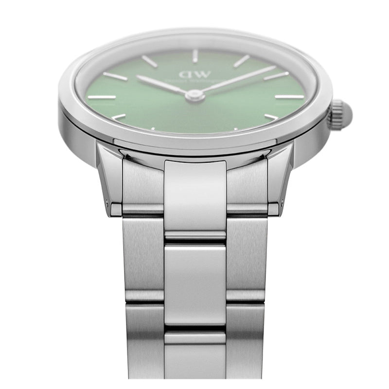  Shop Authentic Daniel Wellington Iconic Link Emerald Green Dial Silver Steel Strap Watch For Men - DW00100427 - Luxxuri