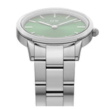  Shop Authentic Daniel Wellington Iconic Link Emerald Green Dial Silver Steel Strap Watch For Men - DW00100427 - Luxxuri