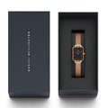  Shop Authentic Daniel Wellington Quadro Melrose Black Dial Rose Gold Mesh Bracelet Watch For Women - DW00100432 - Luxxuri