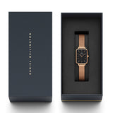  Shop Authentic Daniel Wellington Quadro Melrose Black Dial Rose Gold Mesh Bracelet Watch For Women - DW00100432 - Luxxuri