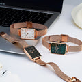  Shop Authentic Daniel Wellington Quadro Melrose White Dial Gold Mesh Strap Watch For Women - DW00100431 - Luxxuri