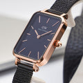  Shop Authentic Daniel Wellington Quadro Ashfield Black Dial Black Mesh Strap Watch For Women - DW00100433 - Luxxuri