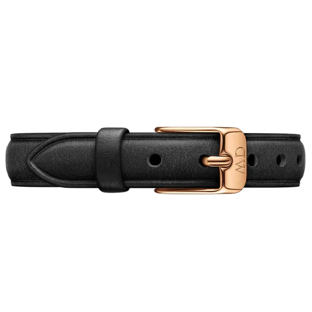  Shop Authentic Daniel Wellington Quadro Sheffield Black Dial Black Leather Strap Watch For Women - DW00100435 - Luxxuri