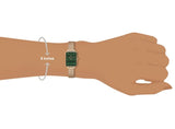  Shop Authentic Daniel Wellington Quadro Melrose Green Dial Rose Gold Mesh Strap Watch For Women - DW00100437 - Luxxuri