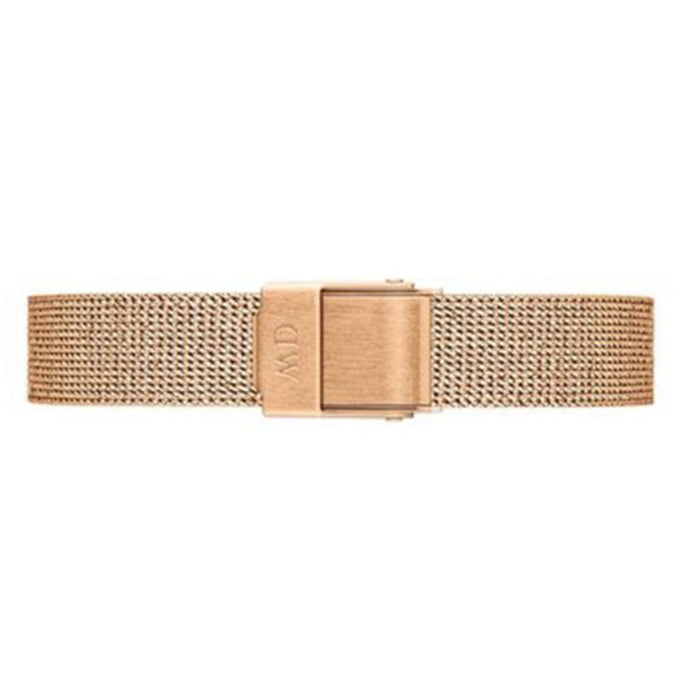  Shop Authentic Daniel Wellington Petite Pressed Melrose Black Dial Rose Gold Mesh Strap Watch For Women - DW00100440 - Luxxuri