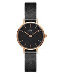  Shop Authentic Daniel Wellington Classic Petite Pressed Ashfield Black Dial Black Mesh Bracelet Watch For Women - DW00100441 - Luxxuri