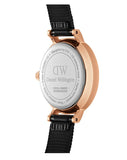  Shop Authentic Daniel Wellington Classic Petite Pressed Ashfield Black Dial Black Mesh Bracelet Watch For Women - DW00100441 - Luxxuri