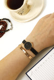  Shop Authentic Daniel Wellington Classic Petite Pressed Ashfield Black Dial Black Mesh Bracelet Watch For Women - DW00100441 - Luxxuri