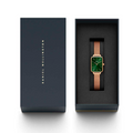  Shop Authentic Daniel Wellington Pressed Melrose Emerald Green Rose Gold Mesh Strap Watch For Women - DW00100445 - Luxxuri
