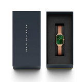  Shop Authentic Daniel Wellington Pressed Melrose Emerald Green Rose Gold Mesh Strap Watch For Women - DW00100445 - Luxxuri