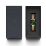  Shop Authentic Daniel Wellington Pressed Melrose Emerald Green Rose Gold Mesh Strap Watch For Women - DW00100445 - Luxxuri