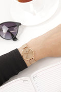  Shop Authentic Daniel Wellington Petite Rose Gold Dial Rose Gold Mesh Bracelet Watch For Women - DW00100470 - Luxxuri