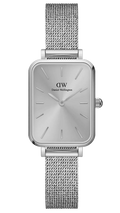  Shop Authentic Daniel Wellington Quadro Unitone Silver Dial Silver Mesh Strap Watch For Women - DW00100486 - Luxxuri