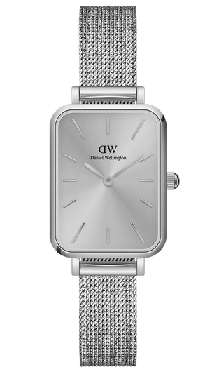  Shop Authentic Daniel Wellington Quadro Unitone Silver Dial Silver Mesh Strap Watch For Women - DW00100486 - Luxxuri