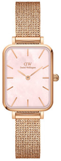  Shop Authentic Daniel Wellington Quadro Pressed Melrose Pink Dial Pink Mesh Bracelet Watch For Women - DW00100510 - Luxxuri